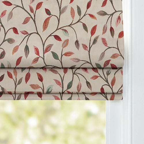 Floral Red M2M - Cervino Woven Jacquard Made to Measure Roman Blinds Default Voyage Maison