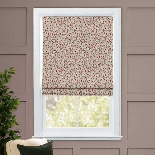 Floral Red M2M - Cervino Woven Jacquard Made to Measure Roman Blinds Default Voyage Maison