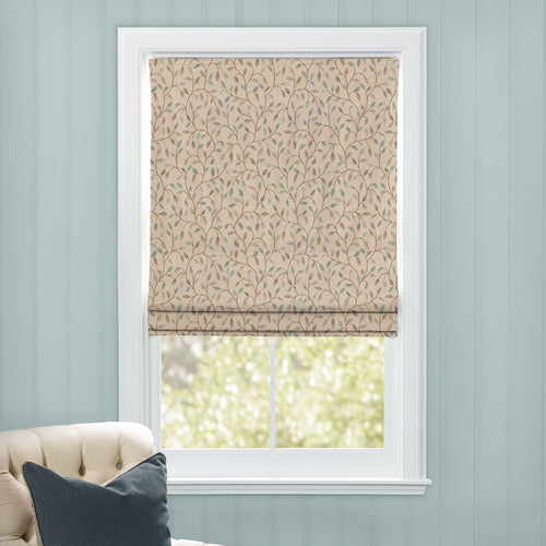 Floral Blue M2M - Cervino Woven Jacquard Made to Measure Roman Blinds Default Voyage Maison