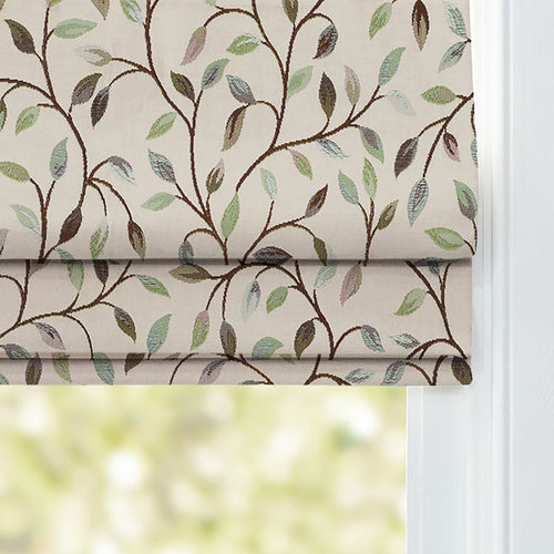 Floral Green M2M - Cervino Woven Jacquard Made to Measure Roman Blinds Default Voyage Maison