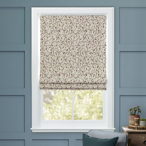 Floral Green M2M - Cervino Woven Jacquard Made to Measure Roman Blinds Default Voyage Maison