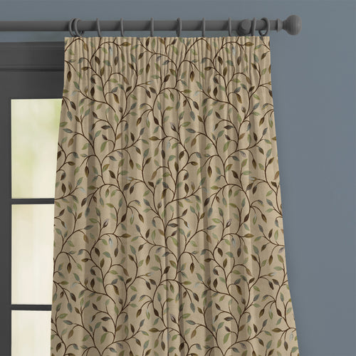 Floral Blue M2M - Cervino Woven Jacquard Made to Measure Curtains Default Voyage Maison