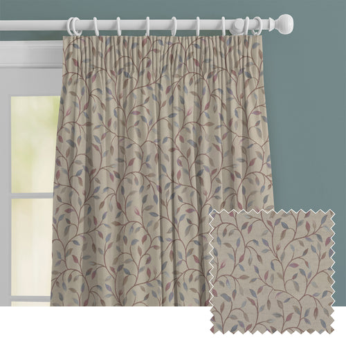 Floral Pink M2M - Cervino Woven Jacquard Made to Measure Curtains Default Voyage Maison