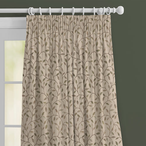 Floral Beige M2M - Cervino Woven Jacquard Made to Measure Curtains Default Voyage Maison