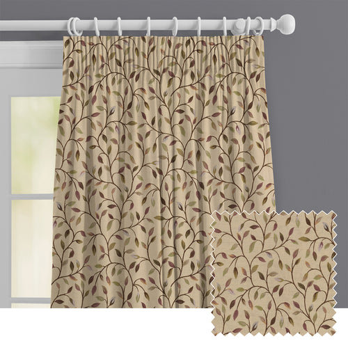 Floral Purple M2M - Cervino Woven Jacquard Made to Measure Curtains Default Voyage Maison