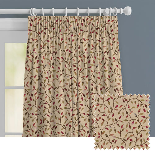 Floral Pink M2M - Cervino Woven Jacquard Made to Measure Curtains Default Voyage Maison