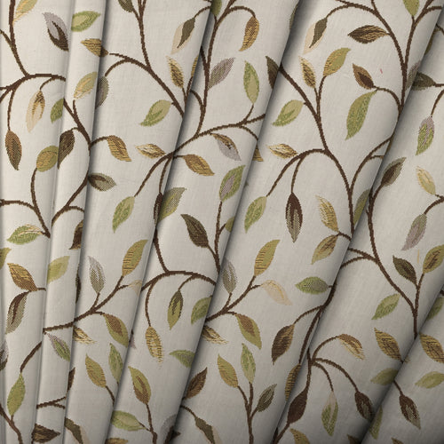Floral Green M2M - Cervino Woven Jacquard Made to Measure Curtains Default Voyage Maison