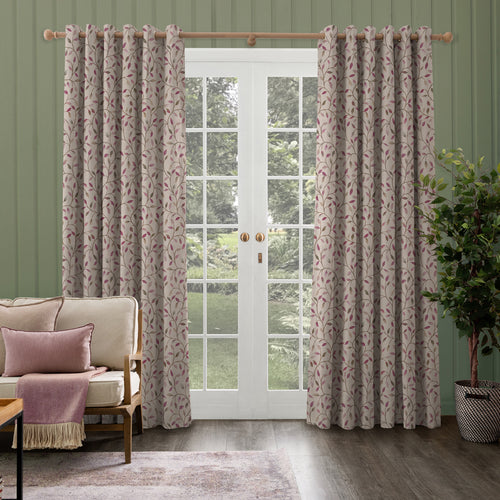 Floral Pink M2M - Cervino Woven Jacquard Made to Measure Curtains Default Voyage Maison