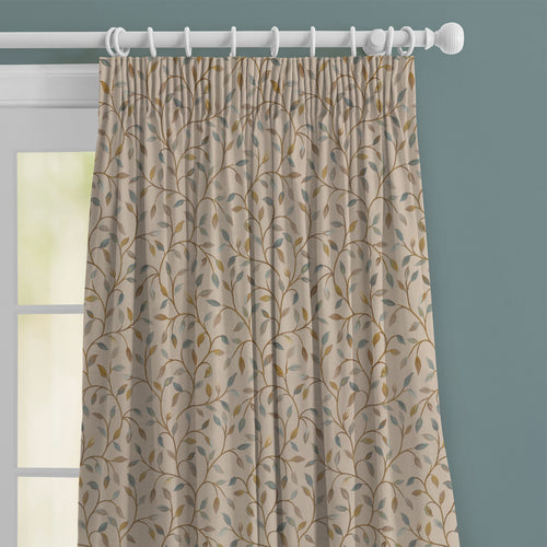 Floral Blue M2M - Cervino Woven Jacquard Made to Measure Curtains Default Voyage Maison