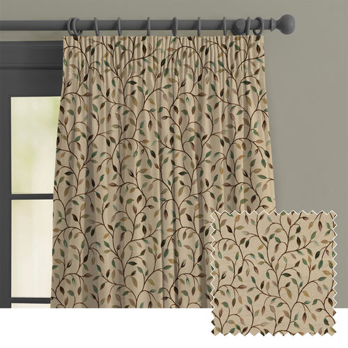 Floral Black M2M - Cervino Woven Jacquard Made to Measure Curtains Default Voyage Maison