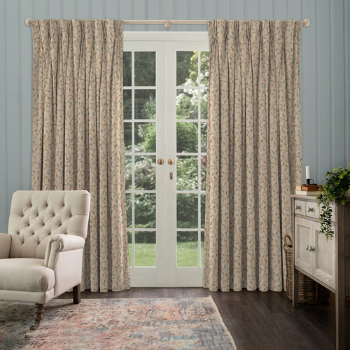 Floral Blue M2M - Cervino Woven Jacquard Made to Measure Curtains Default Voyage Maison