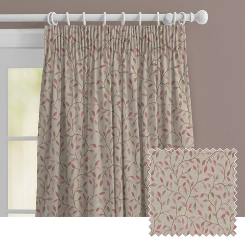 Floral Pink M2M - Cervino Woven Jacquard Made to Measure Curtains Default Voyage Maison