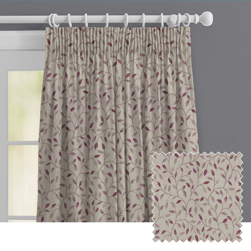 Floral Pink M2M - Cervino Woven Jacquard Made to Measure Curtains Default Voyage Maison