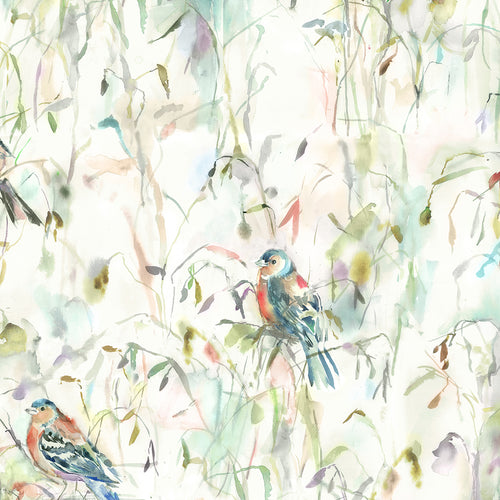 Animal Green M2M - Chaffinch Printed Cotton Made to Measure Roman Blinds Default Voyage Maison