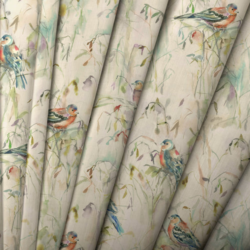 Animal Green M2M - Chaffinch Printed Cotton Made to Measure Roman Blinds Default Voyage Maison