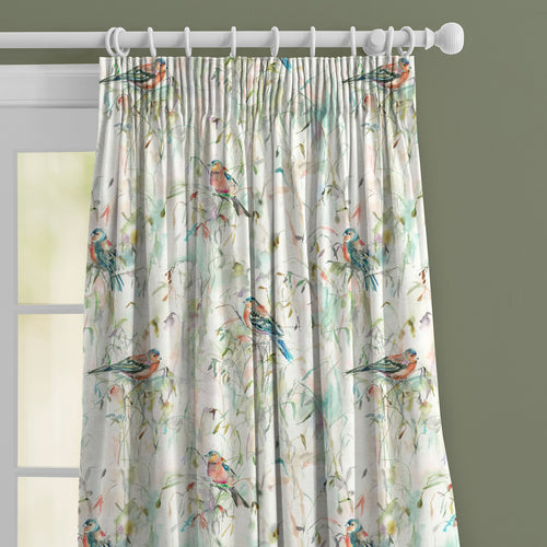 Animal Beige M2M - Chaffinch Printed Made to Measure Curtains Cream Voyage Maison