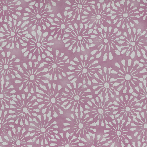 Voyage Maison Chambery Printed Cotton Fabric Remnant in Berry