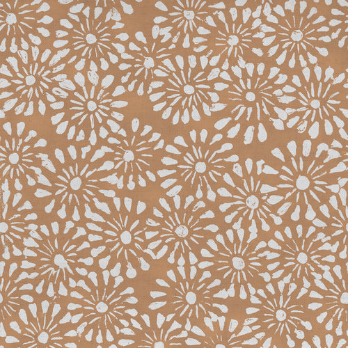 Floral Orange Fabric - Chambery Printed Cotton Fabric (By The Metre) Brick Voyage Maison