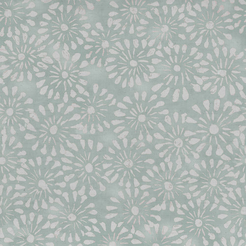 Floral Blue Fabric - Chambery Printed Cotton Fabric (By The Metre) Mineral Voyage Maison