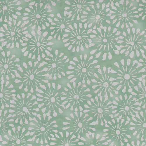 Floral Green Fabric - Chambery Printed Cotton Fabric (By The Metre) Mint Voyage Maison