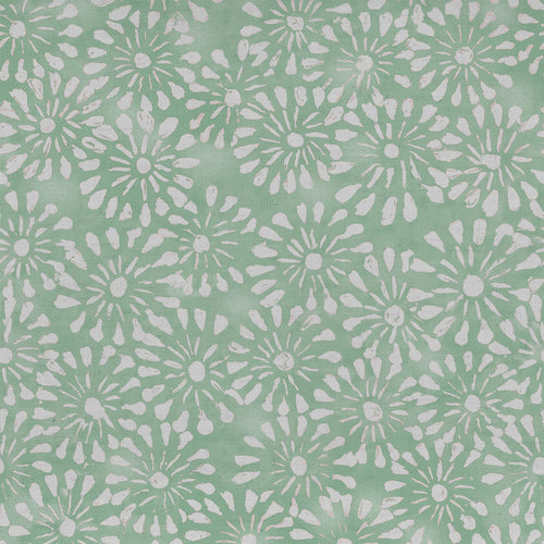  Samples - Chambery Printed Fabric Sample Swatch Mint Voyage Maison