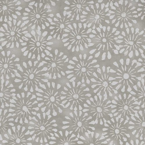 Abstract Grey Fabric - Chambery Printed Cotton Fabric Stone Voyage Maison