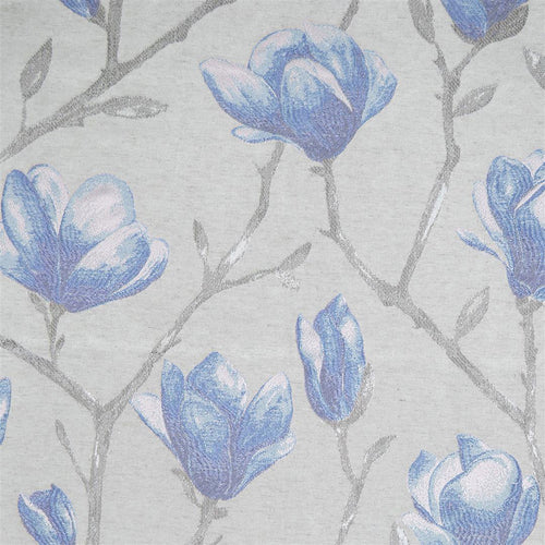 Floral Blue Fabric - Chatsworth Woven Jacquard Fabric (By The Metre) Bluebell Voyage Maison