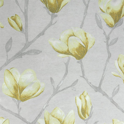 Floral Yellow Fabric - Chatsworth Woven Jacquard Fabric (By The Metre) Daffodill Voyage Maison