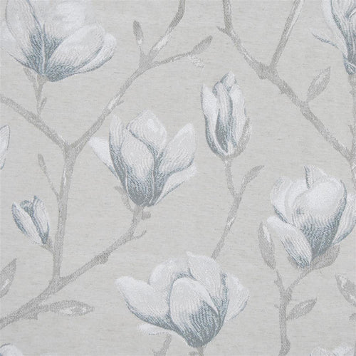 Floral Grey Fabric - Chatsworth Woven Jacquard Fabric (By The Metre) Dove Voyage Maison