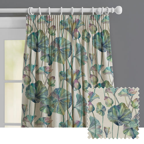 Floral Beige M2M - Cheriton Cream Printed Made to Measure Curtains Skylark Voyage Maison