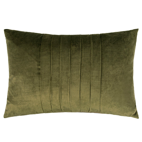 Voyage Maison Chiaso Velvet Wool Cushion in Olive