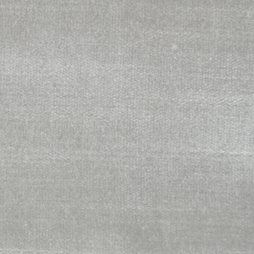 Plain Silver Fabric - Chiaso Plain Velvet Fabric (By The Metre) Silver Voyage Maison