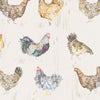 Chook Chook Printed Linen Fabric (By The Metre) Natural