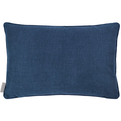 Floral Blue Cushions - Chora Printed Piped Feather Filled Cushion Cobalt Voyage Maison