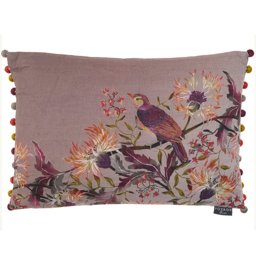 Voyage Maison Cirin Printed Feather Cushion in Mulberry