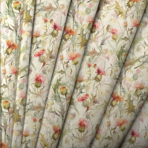 Floral Cream M2M - Cirsium Printed Made to Measure Curtains Russett Voyage Maison
