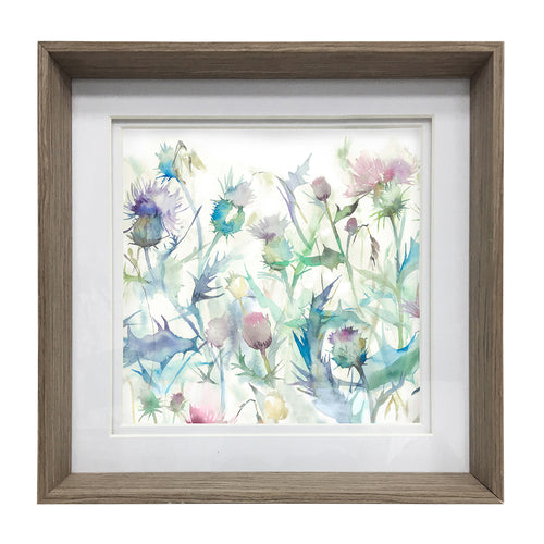 Floral Green Wall Art - Cirsium  Framed Print Nut Voyage Maison