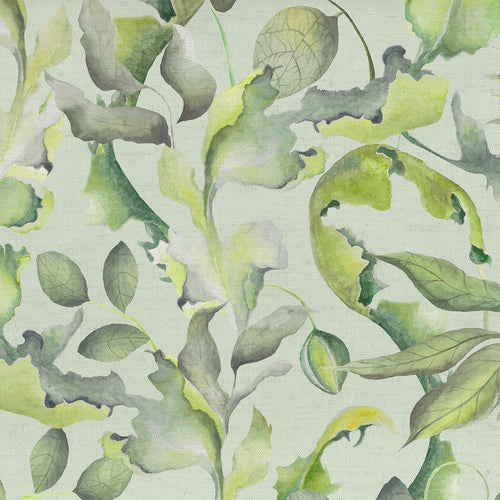 Samples - Claudia Printed Cotton Fabric Sample Swatch Sage Voyage Maison