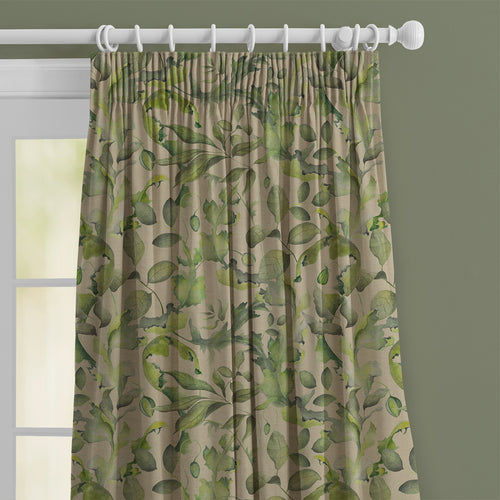 Floral Green M2M - Claudia Printed Cotton Made to Measure Curtains Sand Voyage Maison