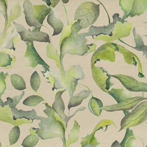 Floral Green M2M - Claudia Printed Cotton Made to Measure Curtains Sand Voyage Maison