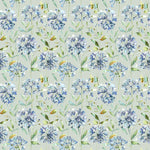 Clovelly Printed Cotton Fabric (By The Metre) Bluebell