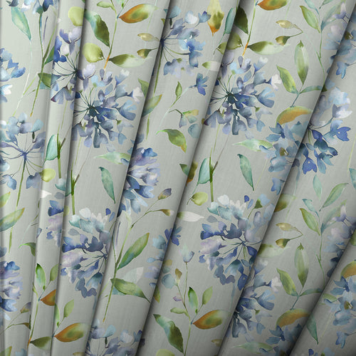 Floral Blue M2M - Clovelly Printed Cotton Made to Measure Roman Blinds Bluebell Voyage Maison