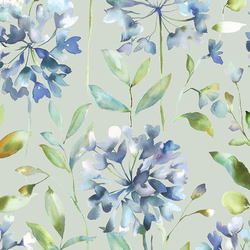 Floral Blue M2M - Clovelly Printed Cotton Made to Measure Roman Blinds Bluebell Voyage Maison