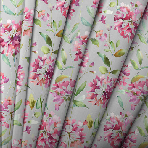 Floral Pink M2M - Clovelly Printed Cotton Made to Measure Roman Blinds Stone Voyage Maison