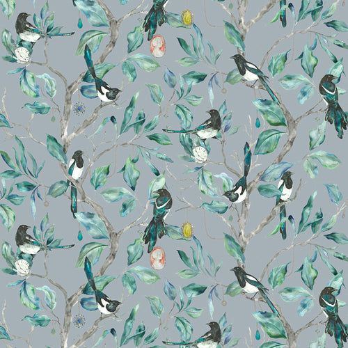 Animal Blue Fabric - Collector Printed Cotton Fabric (By The Metre) Ice Voyage Maison