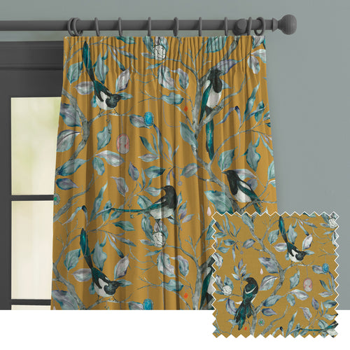 Animal Gold M2M - Collector Printed Made to Measure Curtains Gold Voyage Maison