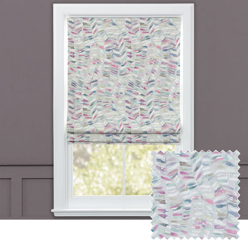 Floral Pink M2M - Colwin Printed Cotton Made to Measure Roman Blinds Sorbet Voyage Maison