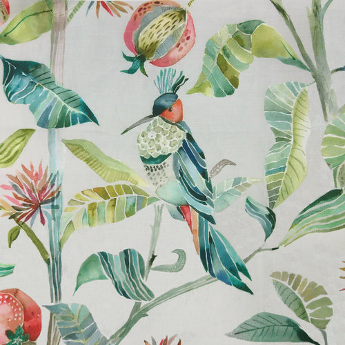 Samples - Colyford Fiona Printed Fabric Sample Swatch Silver Voyage Maison