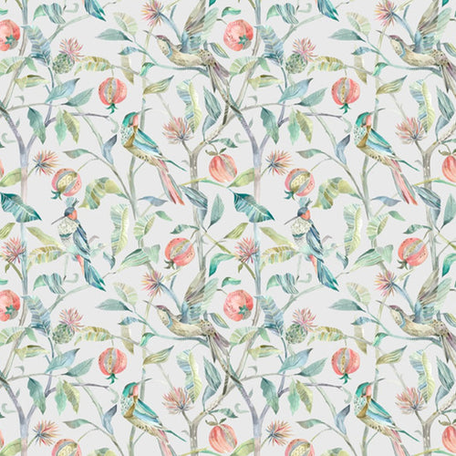 Animal Green Fabric - Colyford Printed Cotton Fabric (By The Metre) Pomegranate Voyage Maison