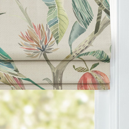 Animal Green M2M - Colyford Printed Cotton Made to Measure Roman Blinds Pomegranate Voyage Maison